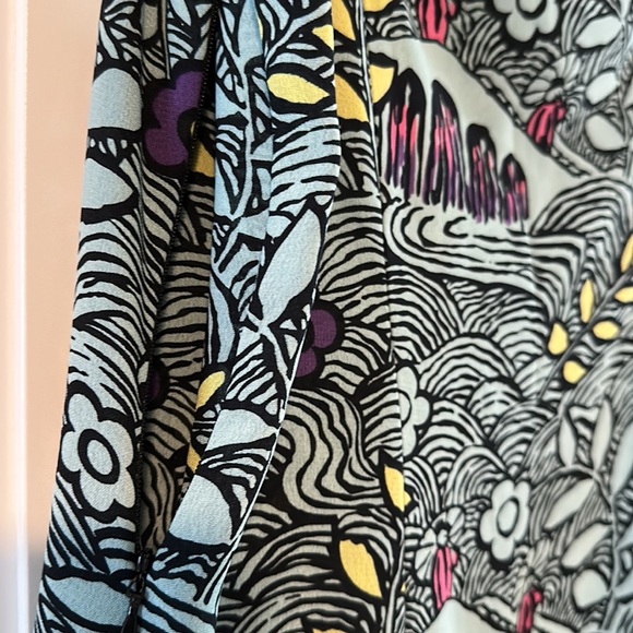 Tricia Fix dress in soft aqua print size M - Picture 7 of 8